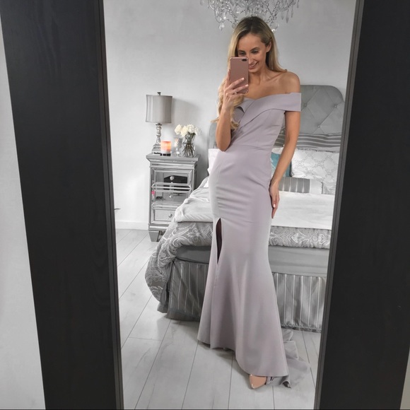 Little Pearls of life Dresses & Skirts - Off-The Shoulders V Neck Long Formal/Prom Dress